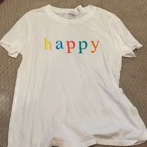cute pacsun happy shirt